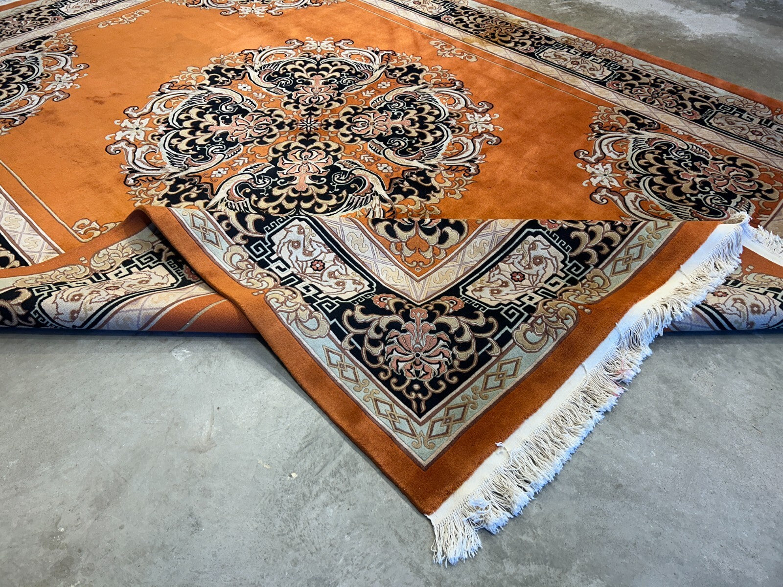 9'x12' Hand-Knotted 100% Wool Pile Oriental Rug
