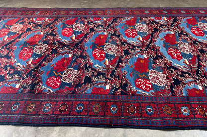 4'9" x 10'0'' Hand-Knotted 100% Lamb Wool Pile Sennehe Area Rug - Carpet