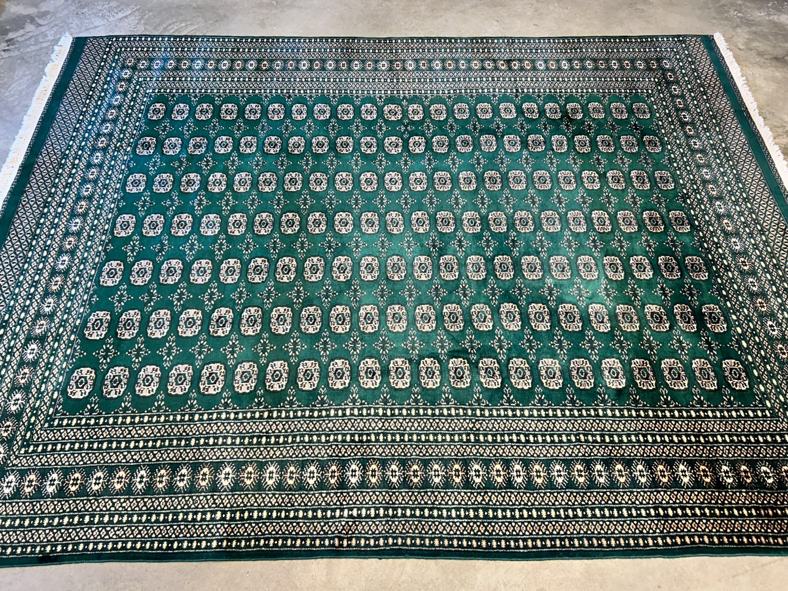 8'x10' Hand-Knotted 100% Wool Pile Bokhara Rug