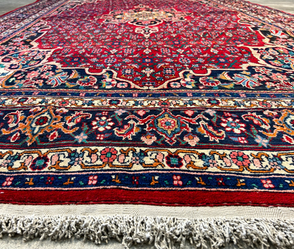 6'7"x10'6" Hand-Knotted 100% Wool Pile Bidjare Carpet - Area Rug