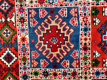 2'7"x4'2" Hand-Knotted 100% Wool Pile Yalamehe Rug