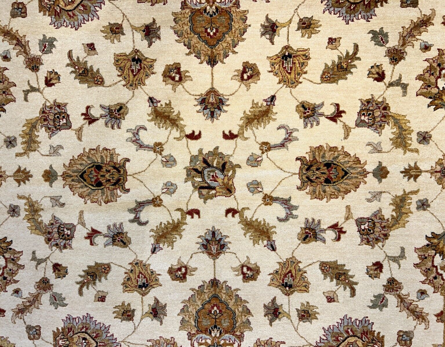 9'x12' Hand-Knotted 100% Wool Pile Kashane Design Carpet - Area Rug