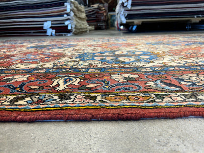 6'7"x9'5" Hand-Knotted 100% Lamb Wool Bakhtiarie Carpet - Area Rug
