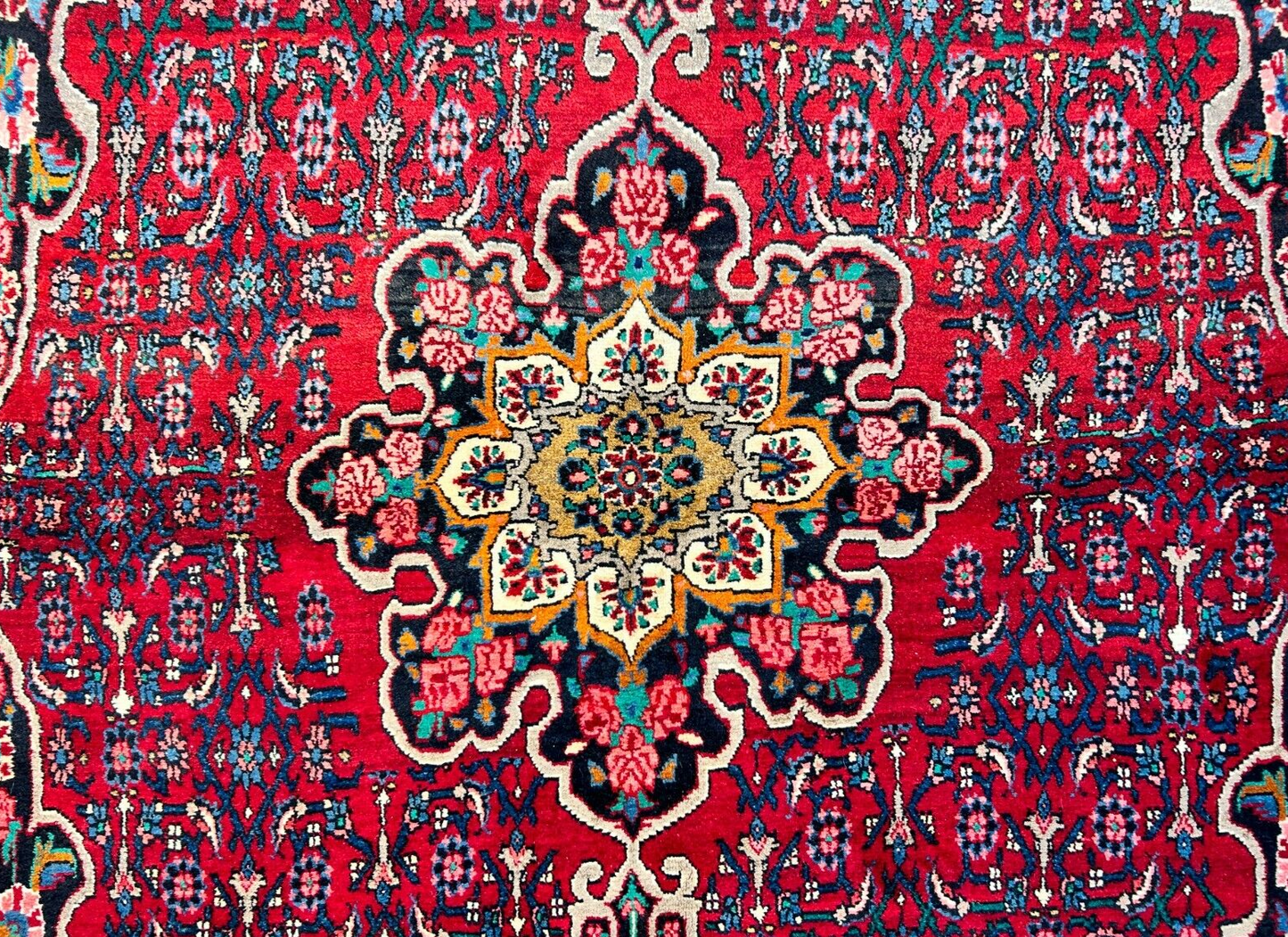 6'7"x10'6" Hand-Knotted 100% Wool Pile Bidjare Carpet - Area Rug