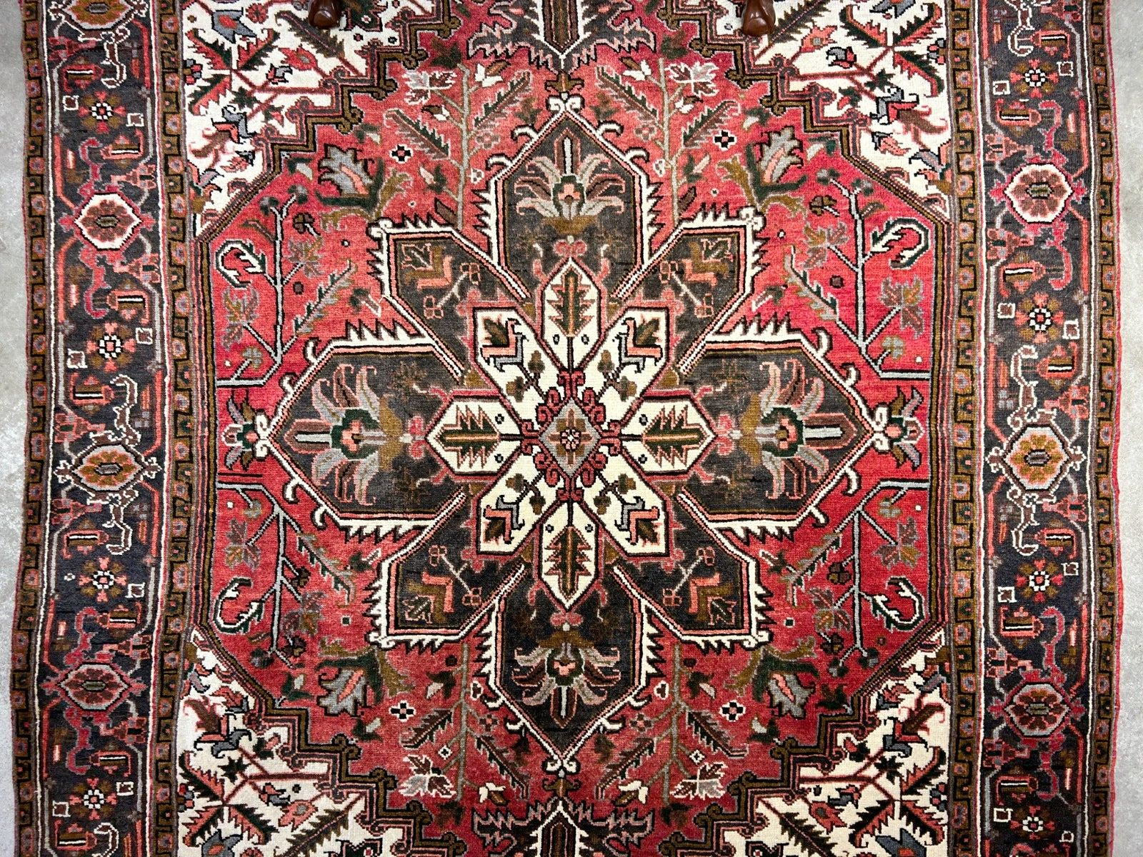 6'7"x9'5" Hand-Knotted 100% Wool Herize Carpet - Area Rug