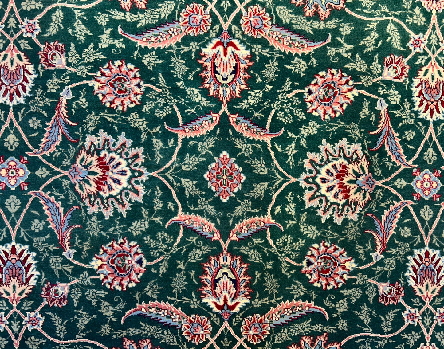 9'2"x12'8" Hand-Knotted 100% Wool Pile Oriental Rug