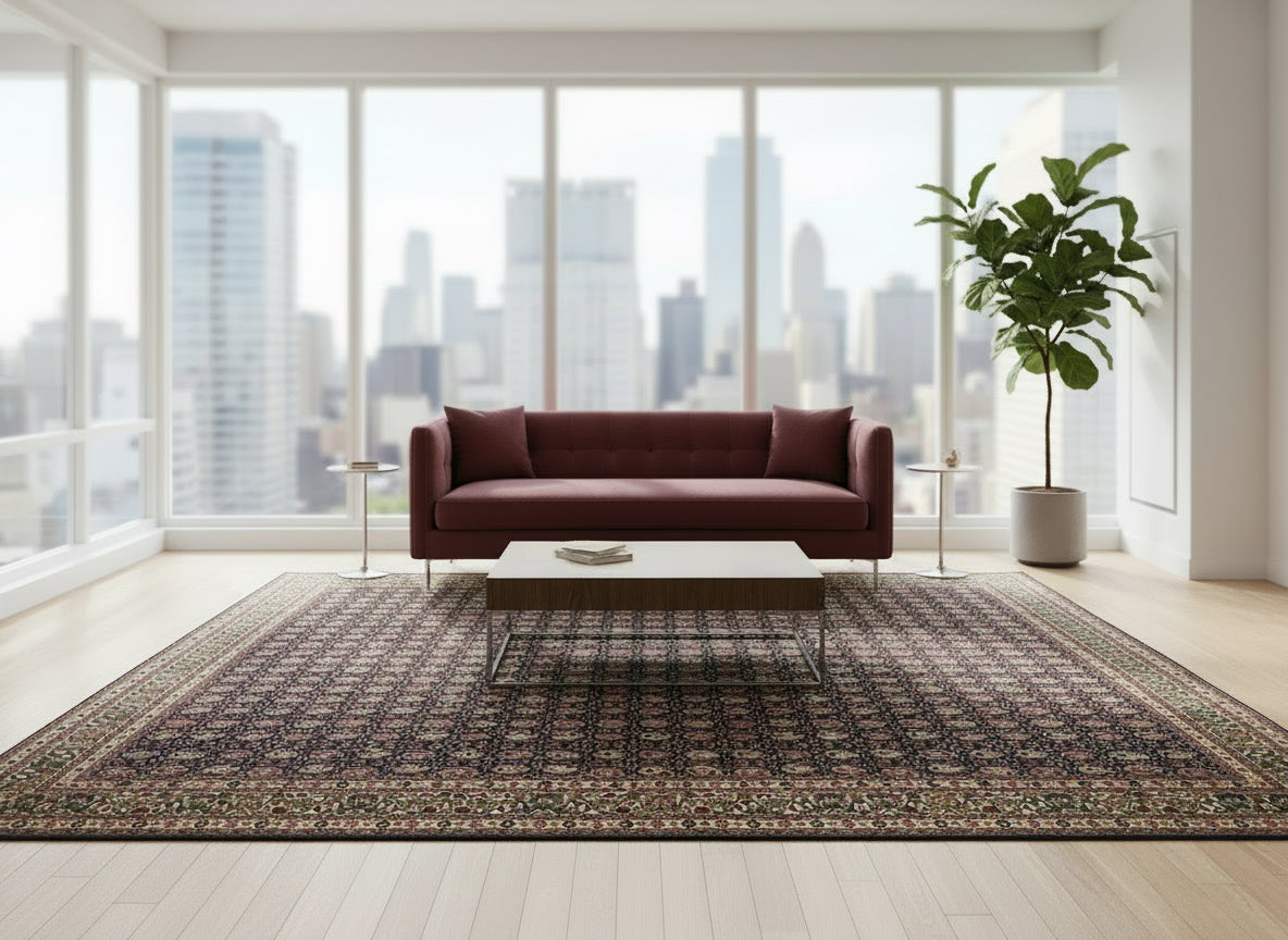 8'x11' Hand-Knotted 100% Wool Pile Hereke Area Rug - Carpet