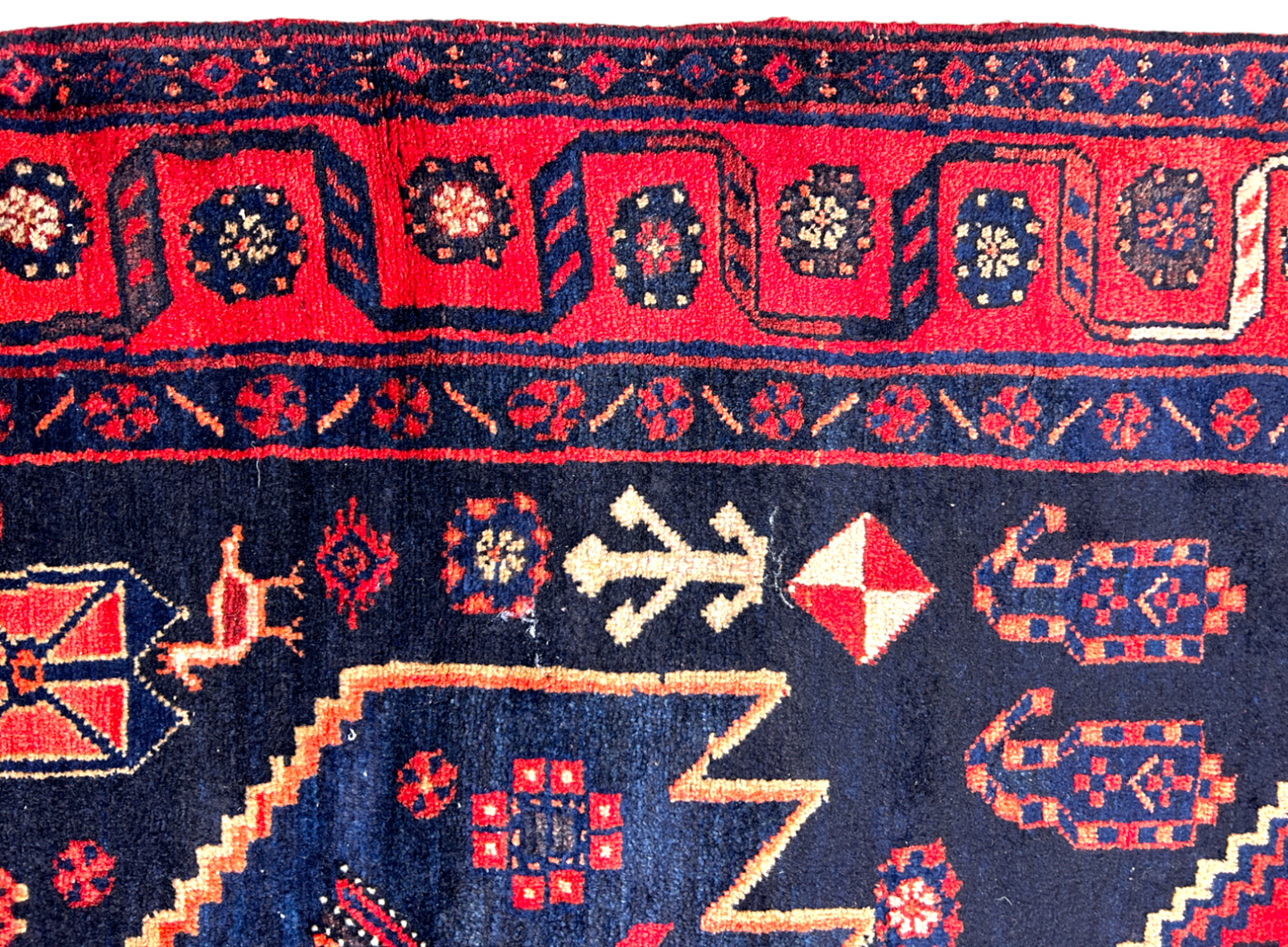 4'7" x 9'5" Hand-Knotted 100% Wool Carpet - Bidjare Area Rug
