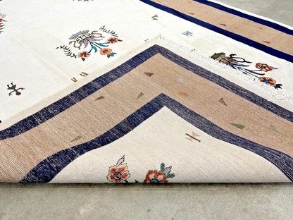 6'4"x9'9" Hand-Knotted 100% Wool Pile Gabeh Carpet - Area Rug