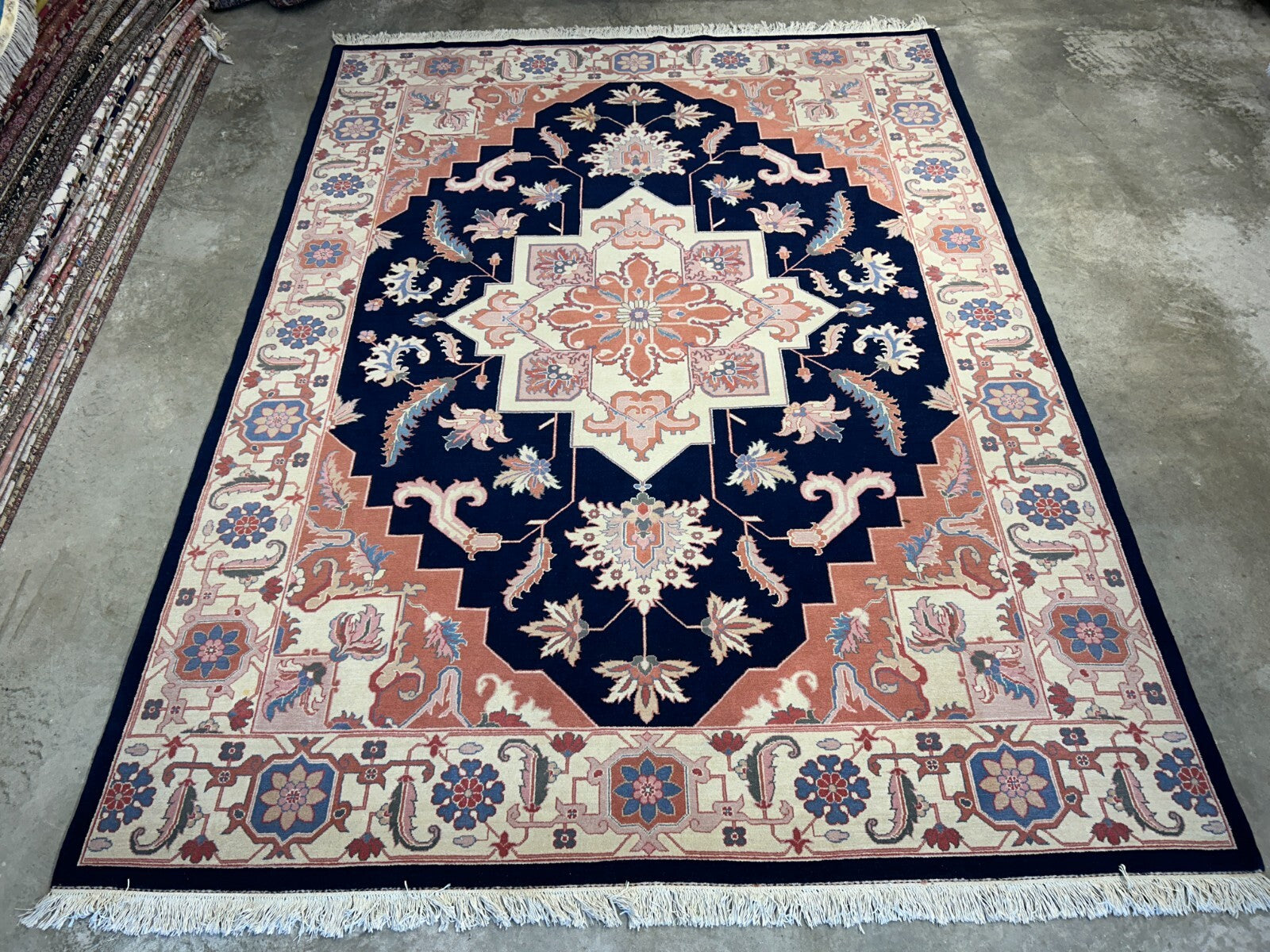 8'10"x11'11" Hand-Knotted 100% Wool Pile IndoHeriz Rug