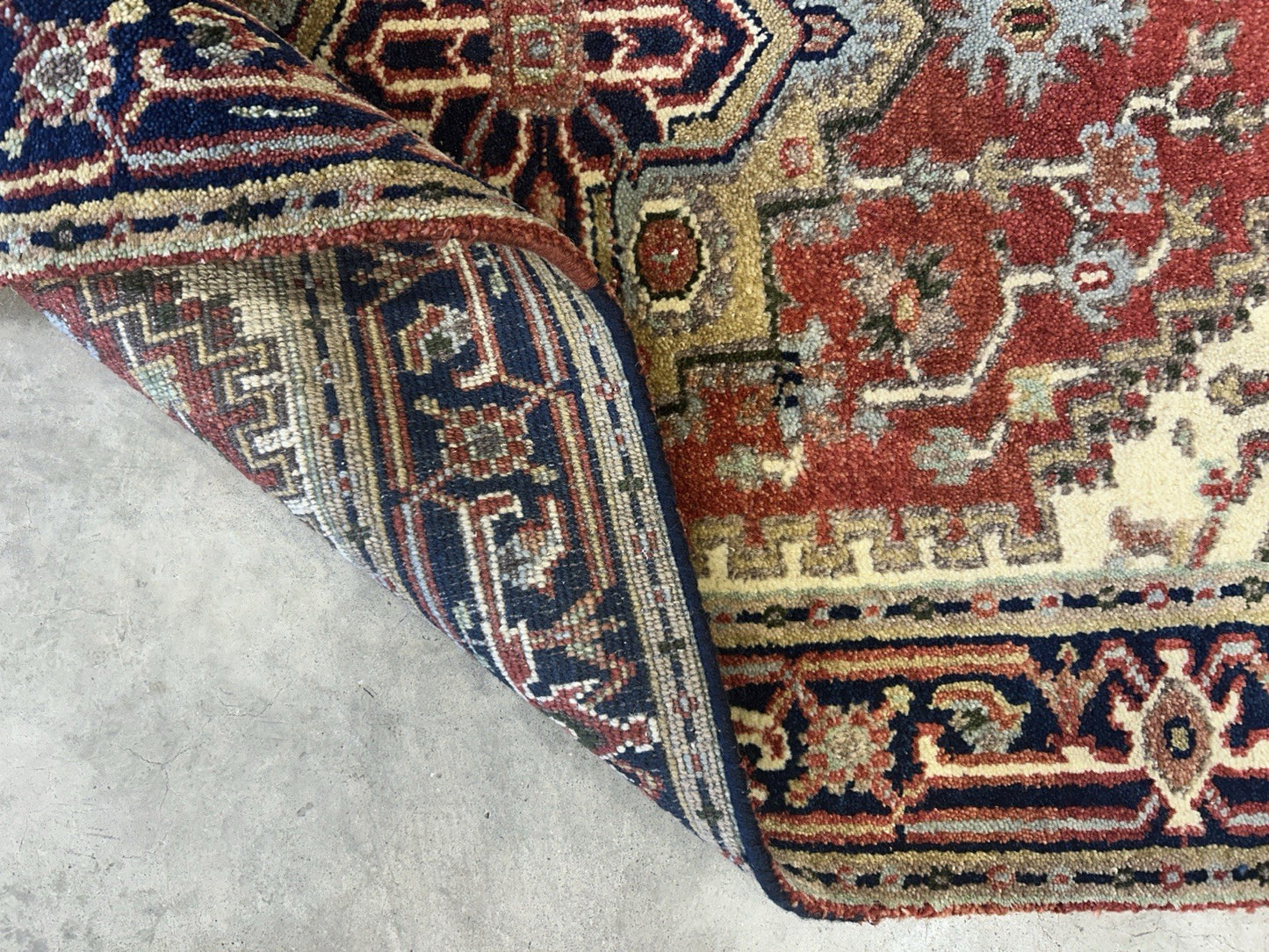 3’x4’9" Hand-Knotted 100% Wool Indoserapi Area Rug - Carpet