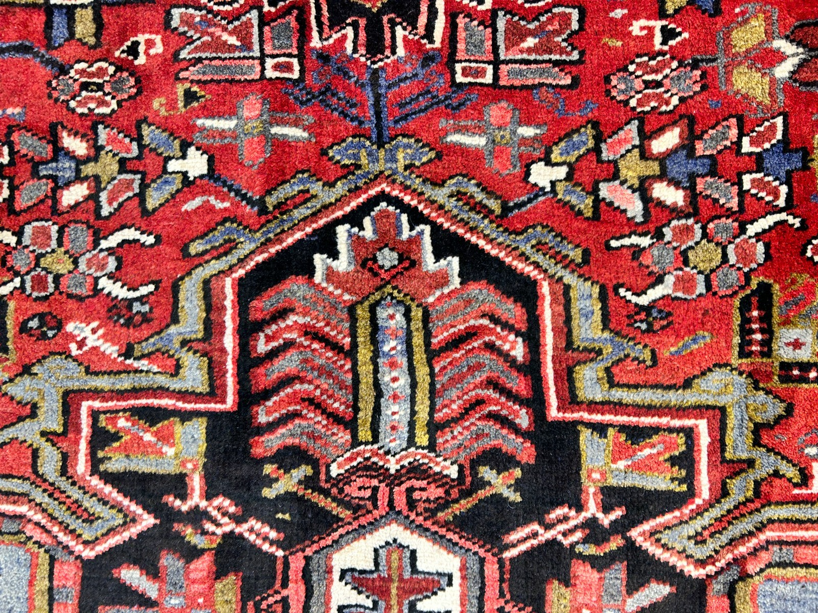 9'x11'5" Hand-Knotted 100% Wool Pile Herize Rug