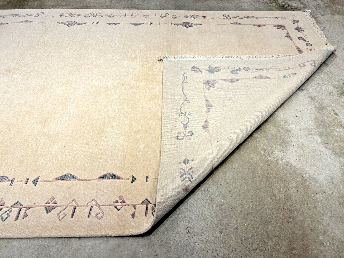 6'7"x9'10" Hand-Knotted 100% Wool Pile Indo-Nepali Carpet - Area Rug