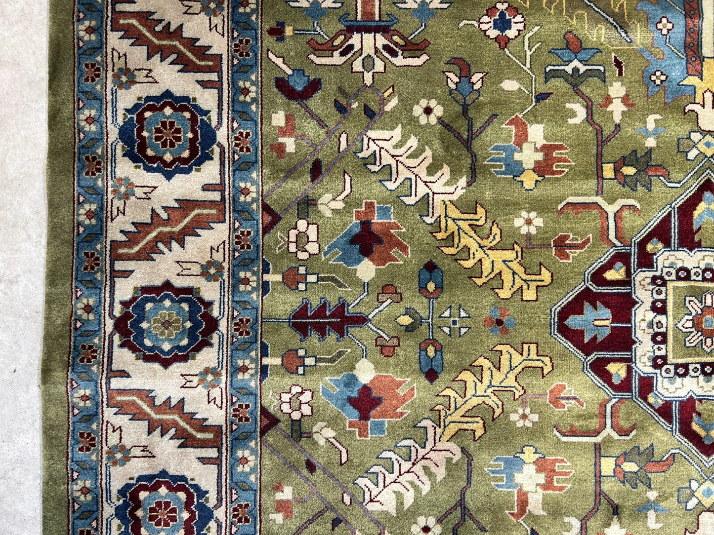 8'10"x11'8" Hand-Knotted 100% Wool Pile Oriental Rug