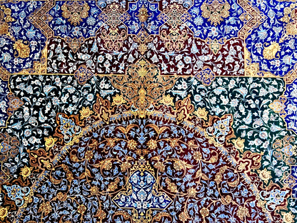 6'6"x10' Exquisite Extra-Fine Hand-Knotted 100% Silk Qume Carpet - Area Rug