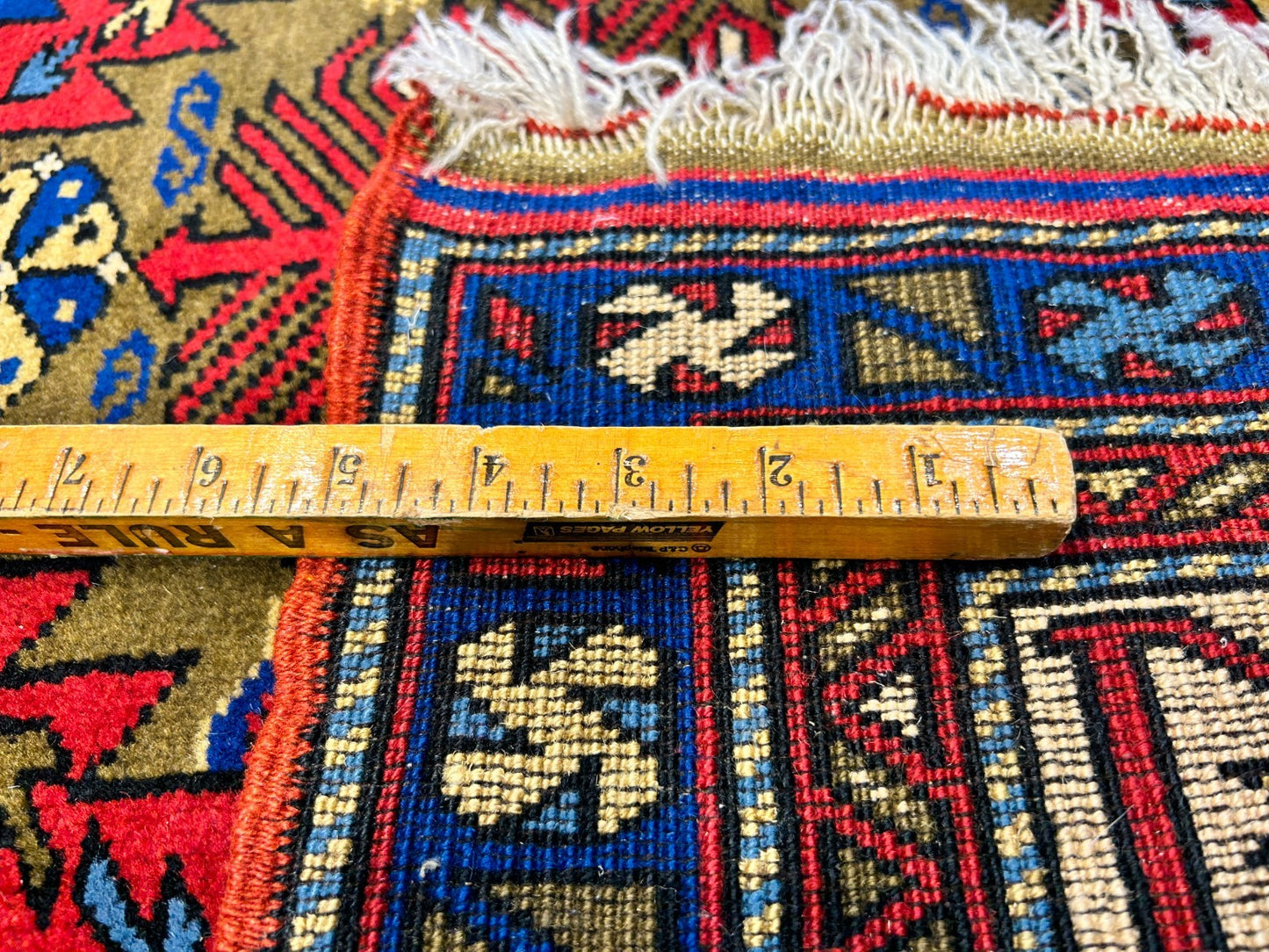 3'6"x5'9" Hand-Knotted 100% Wool Pile Yalamehe Rug