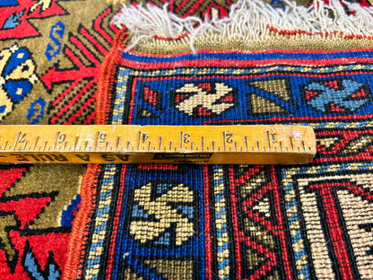 3'6"x5'9" Hand-Knotted 100% Wool Pile Yalamehe Rug