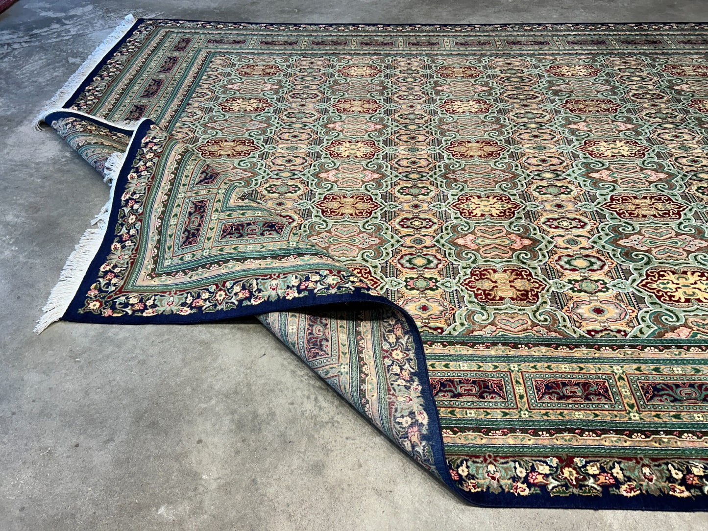 8'10"x11'10" Hand-Knotted 100% Wool Pile Oriental Rug