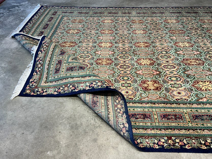 8'10"x11'10" Hand-Knotted 100% Wool Pile Oriental Rug