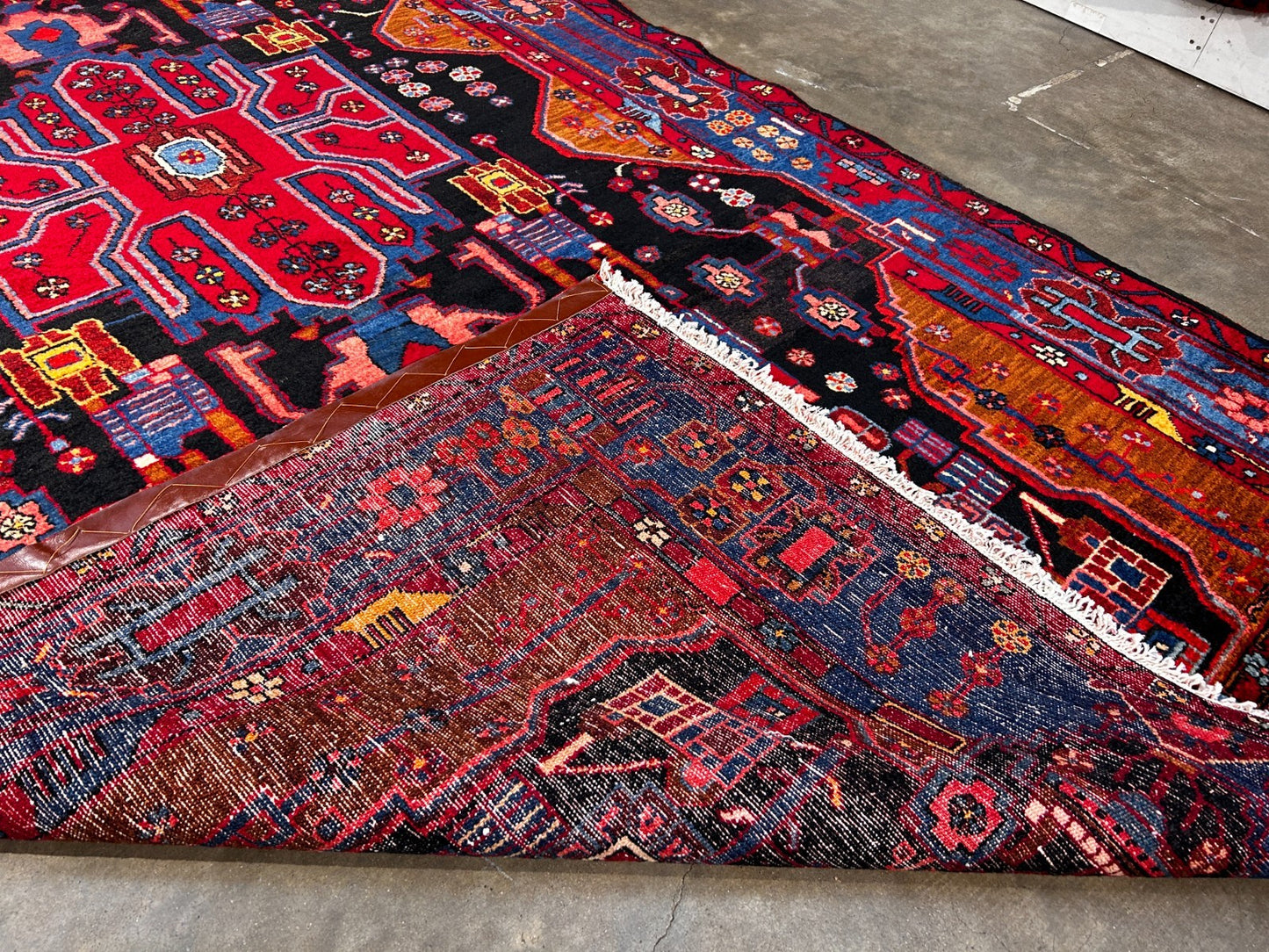 5'4" x 10' Hand-Knotted 100% Wool Pile Hamadane Area Rug