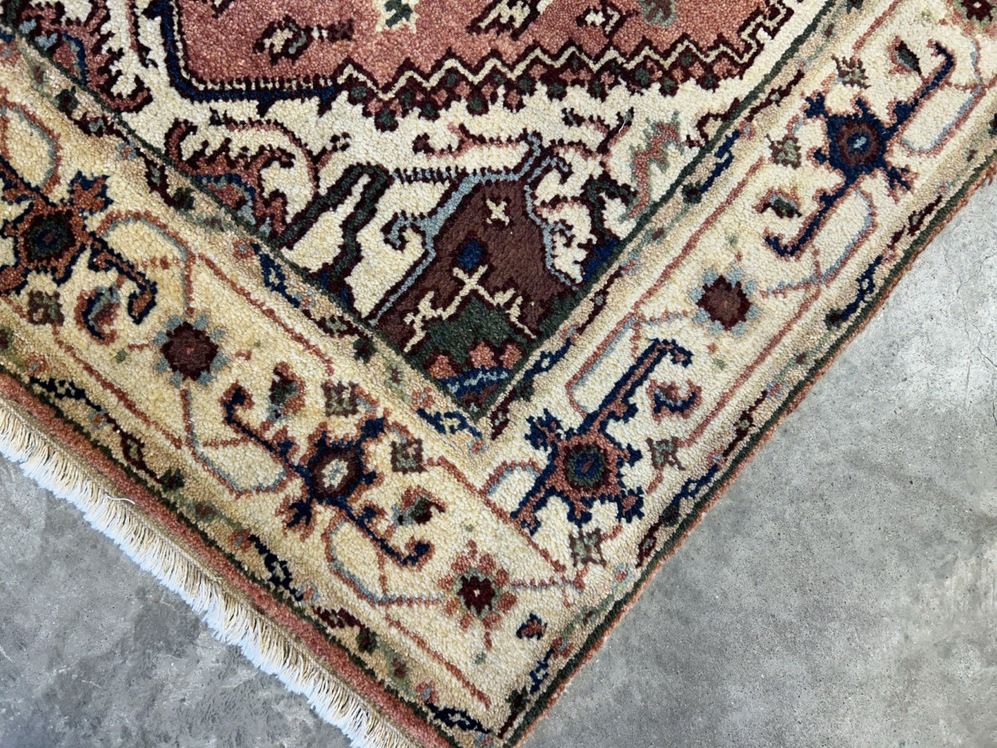 3’x5’ Hand-Knotted 100% Wool Indoserapi Area Rug - Carpet