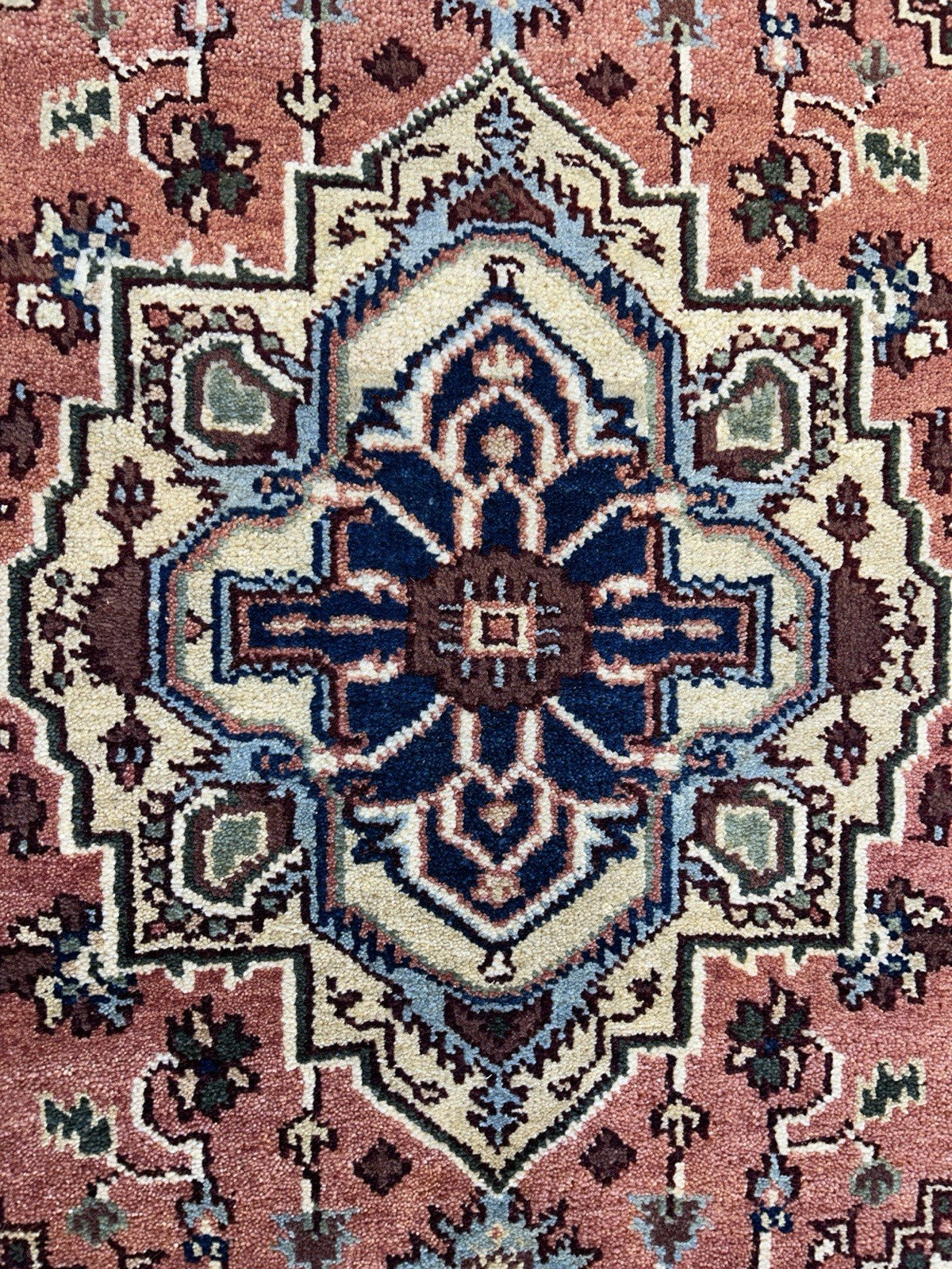 3’x5’ Hand-Knotted 100% Wool Indoserapi Area Rug - Carpet