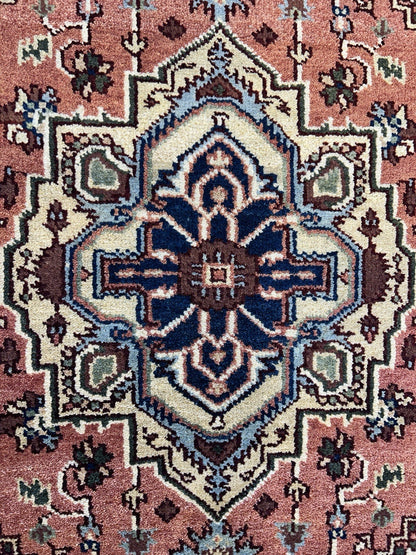 3’x5’ Hand-Knotted 100% Wool Indoserapi Area Rug - Carpet
