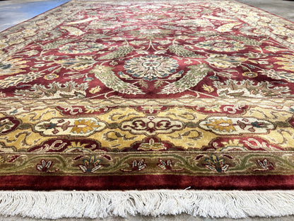 7'x10' Hand-Knotted 100% Wool Pile Agra Carpet - Area Rug