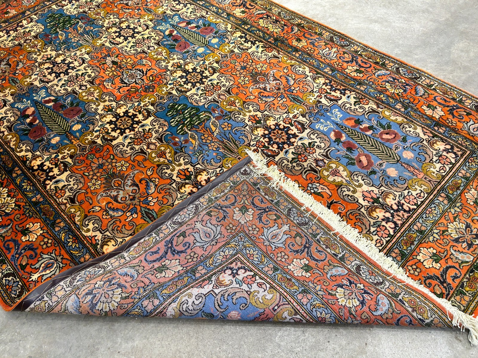 6'7"x10'5" Hand-Knotted 100% Lamb Wool Bakhtiarie Carpet - Area Rug