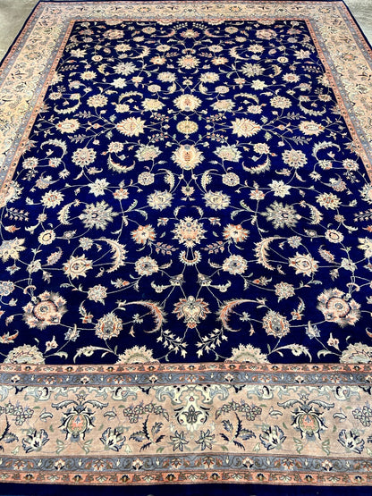 9'x12'3" Hand-Knotted 100% Lamb Wool Sinopersian Rug