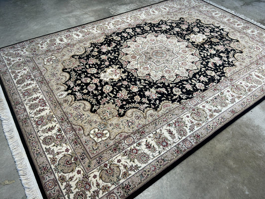 6'x9' Hand-Knotted 100% Wool Pile SinoPersian Carpet - Area Rug