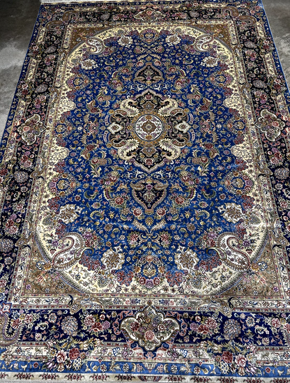 6'x9' Exquisite Hand-Knotted 100% Silk Oriental Rug