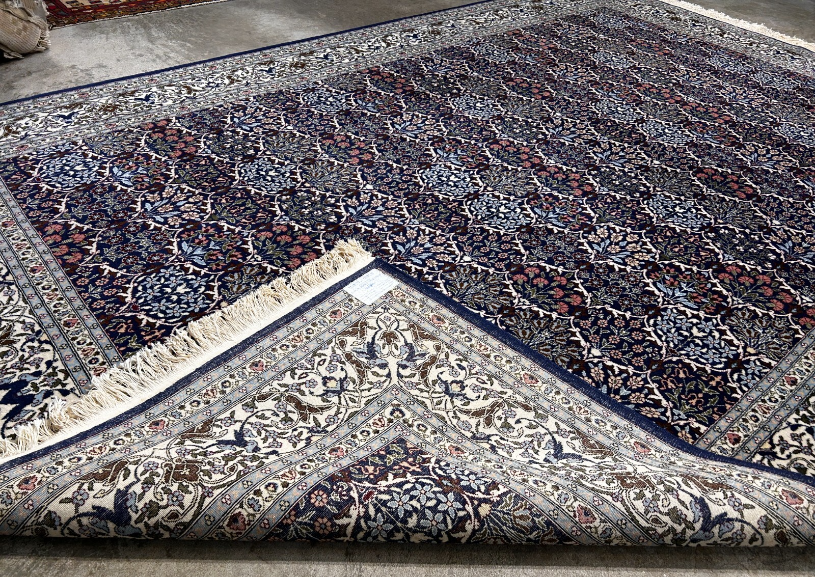 7'3"x10'10'' Hand-Knotted 100% Wool Pile Hereke Area Rug