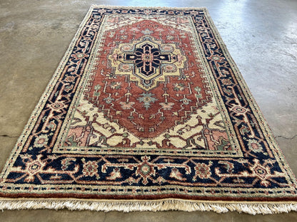 3'x5' Hand-Knotted 100% Wool Pile IndoSerapi Rug