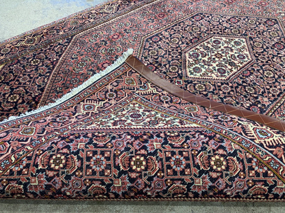 3'7"x6'1" Hand-Knotted 100% Wool Pile Bijare Carpet - Area Rug