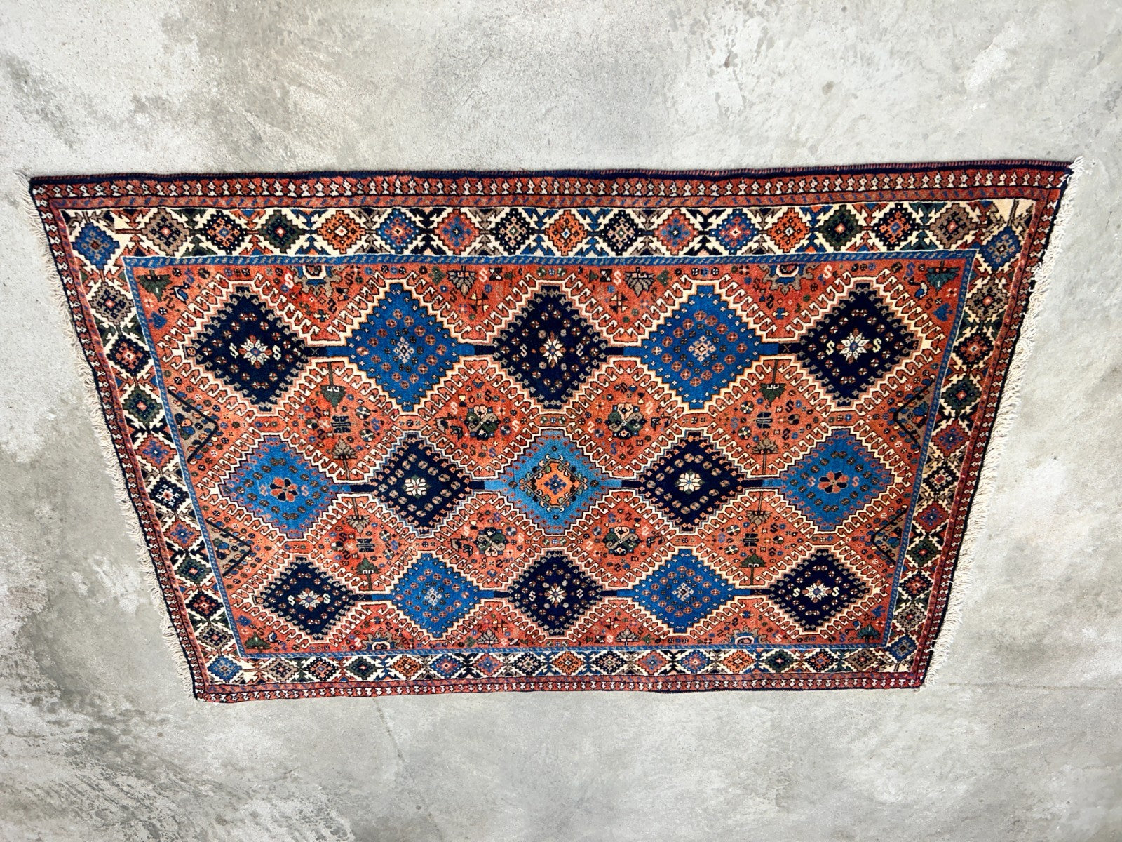 2'4"x4'9" Hand-Knotted 100% Wool Pile Yalamehe Rug