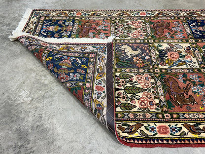 3'5"x5'2" Hand-Knotted 100% Wool Pile Bakhtiarie Area Rug - Carpet