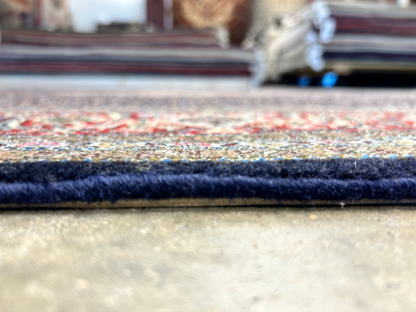 6'7"x9'10" Fine Hand-Knotted Wool & Silk Blend Tabrize Mahi Carpet - Area Rug