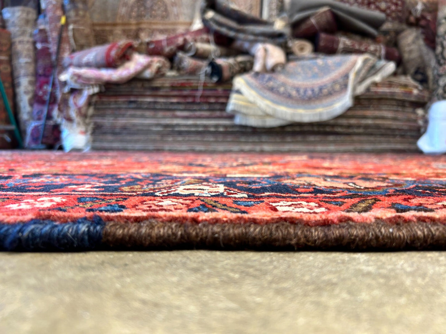 8'3"x11'4" Hand-Knotted 100% Wool Pile Herize Rug