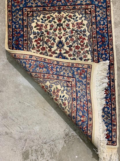 2'x3' Hand-Knotted Wool Oriental Rug - Area Carpet
