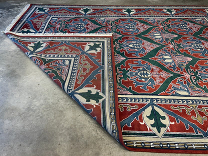 9'x12' Hand-Knotted 100%  Wool Pile All-Over Area Rug