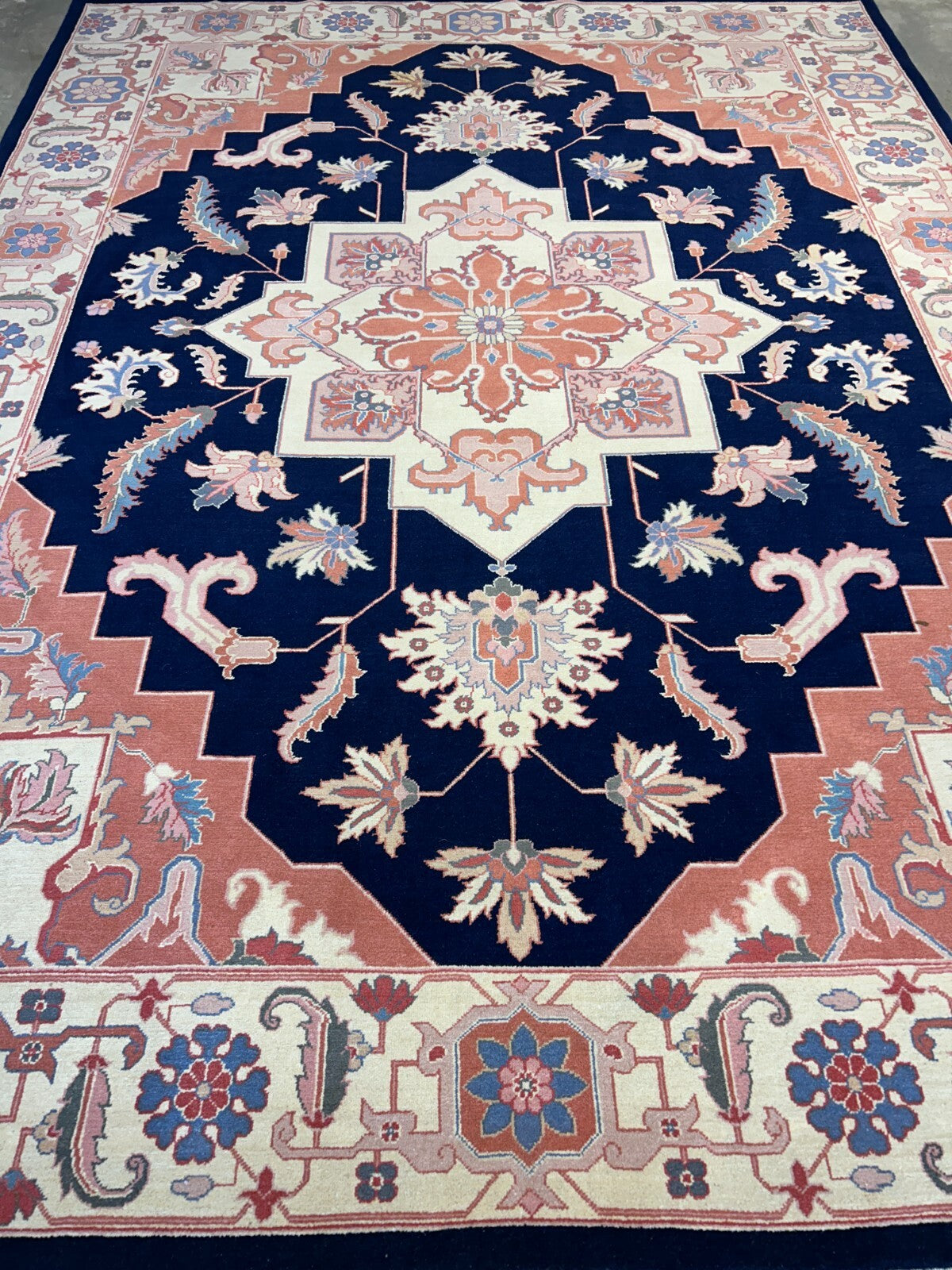 8'10"x11'11" Hand-Knotted 100% Wool Pile IndoHeriz Rug