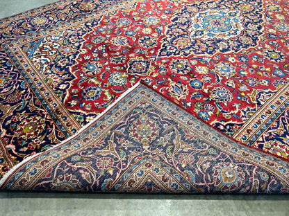 6'4"x9'11" Hand-Knotted 100% Wool Pile Kashanne Carpet - Area Rug