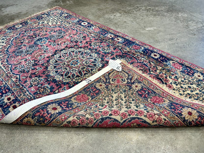 3'x5'1" Antique Hand-Knotted 100% Wool Pile Ravare Kermane Rug