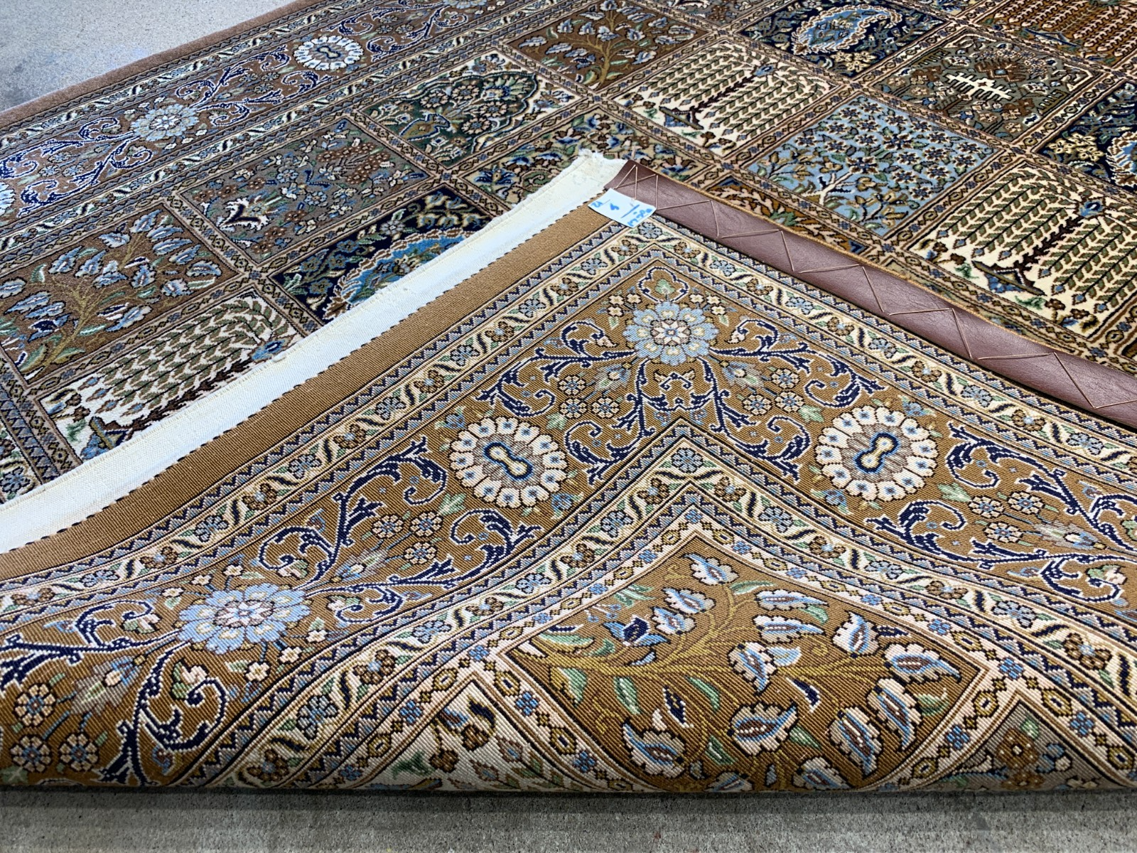 4'6"x7' Fine Hand-Knotted 100% Wool Pile Qume Rug