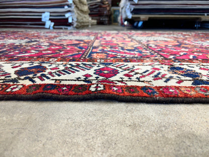 7'1"x10'1" Hand-Knotted 100% Lamb Wool Bakhtiarie Carpet - Area Rug