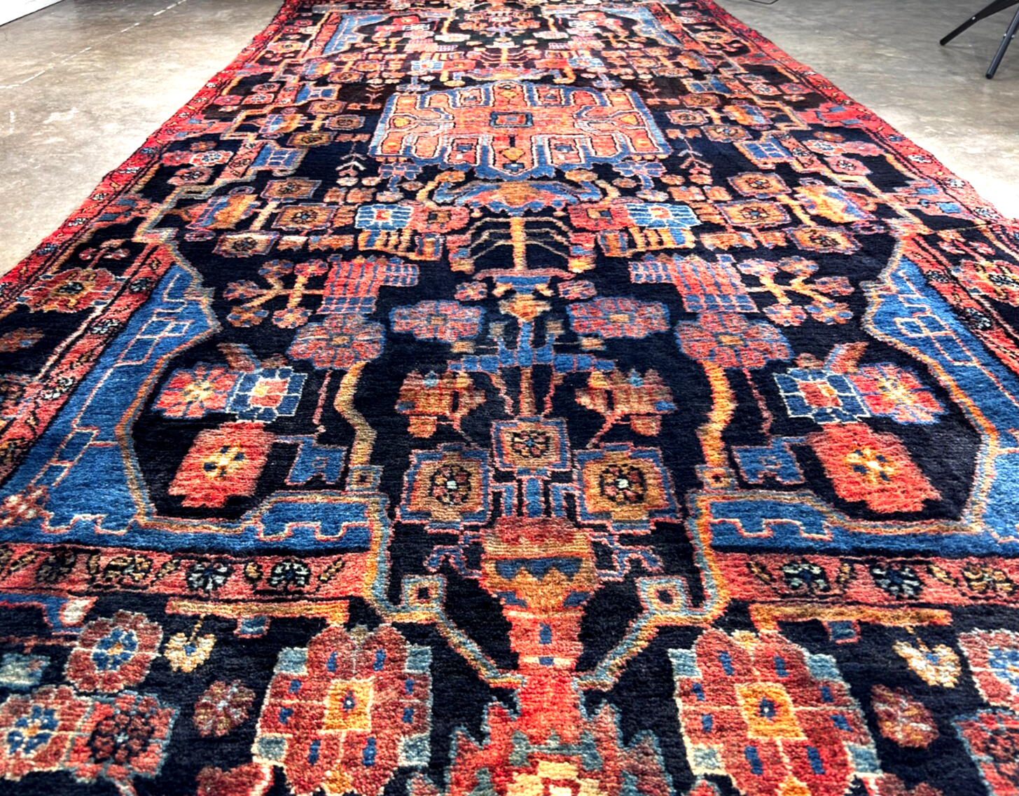 4'8" x 10'0" Hand-Knotted 100% Wool Pile Nahavande Area Rug - Carpet