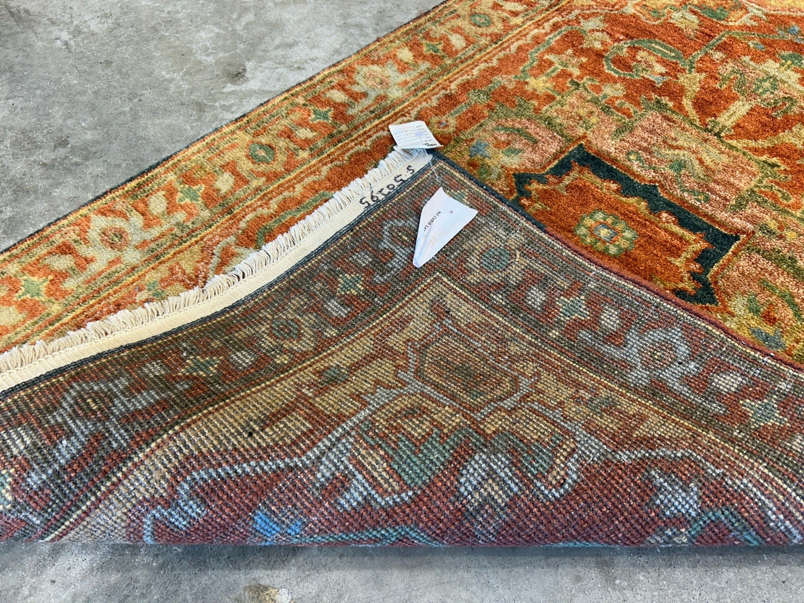 3’x5’ Hand-Knotted 100% Wool Indoserapi Area Rug - Carpet