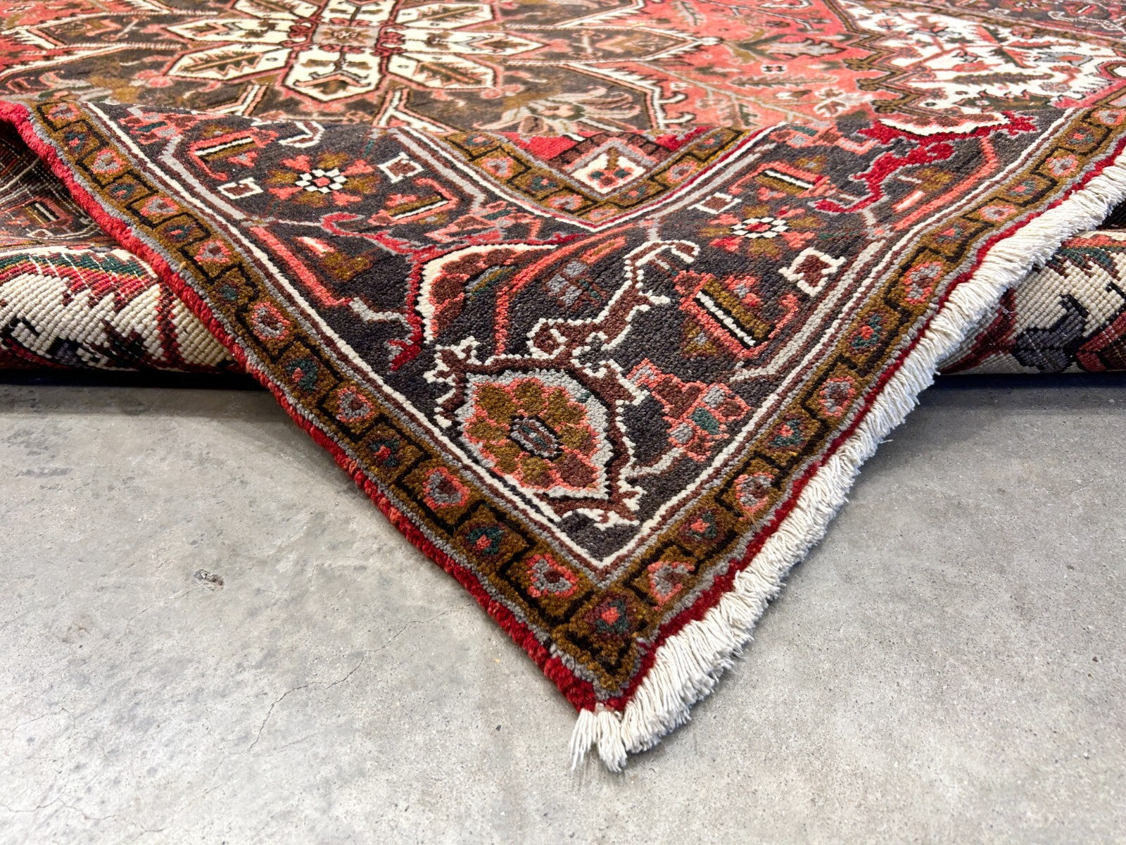 6'7"x9'5" Hand-Knotted 100% Wool Herize Carpet - Area Rug