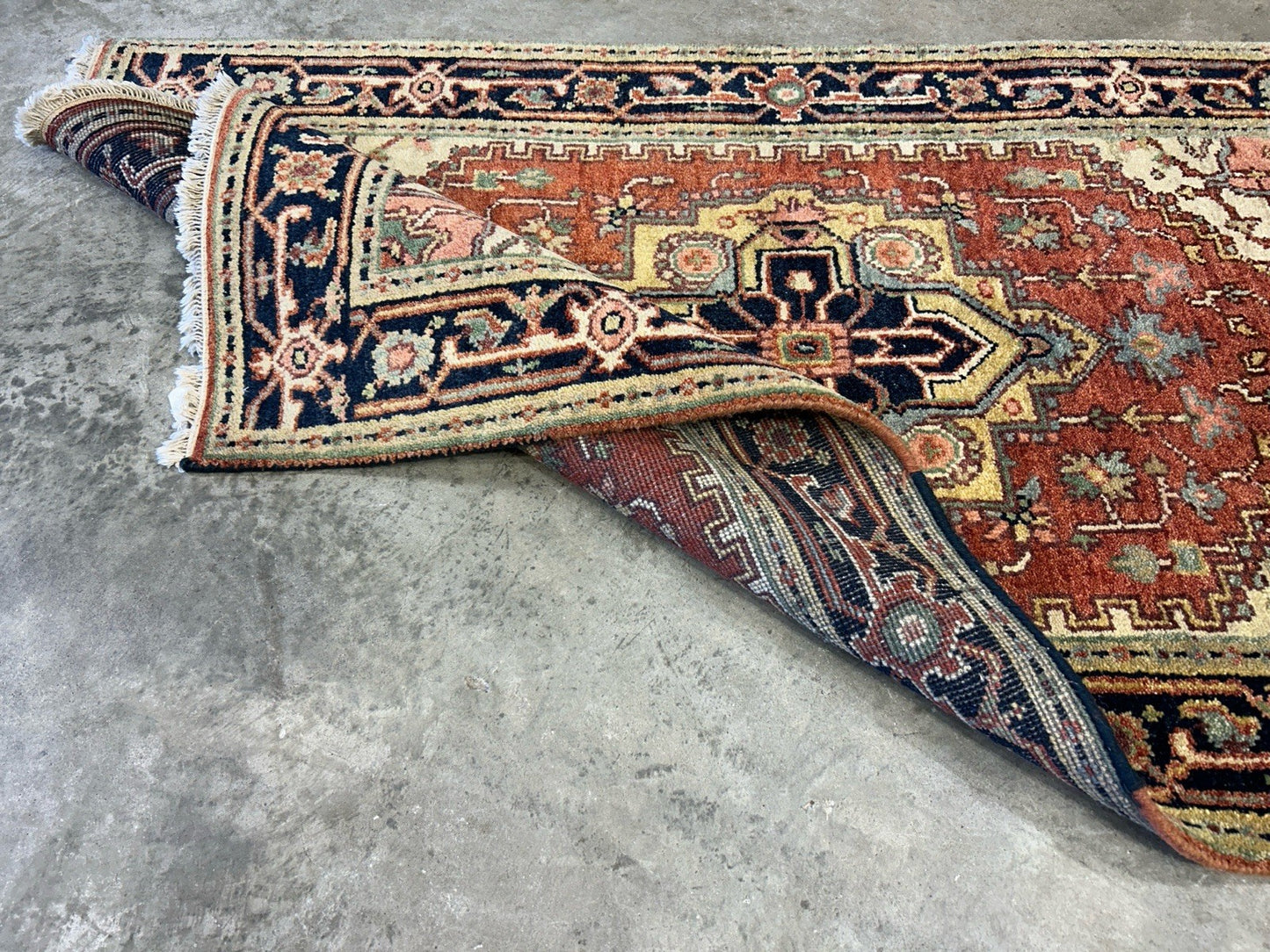 3’x5’1” Hand-Knotted 100% Wool Indoserapi Area Rug - Carpet